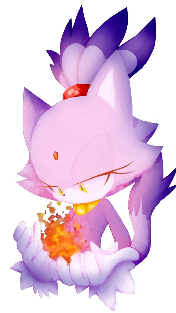 ai character: Blaze the cat background
