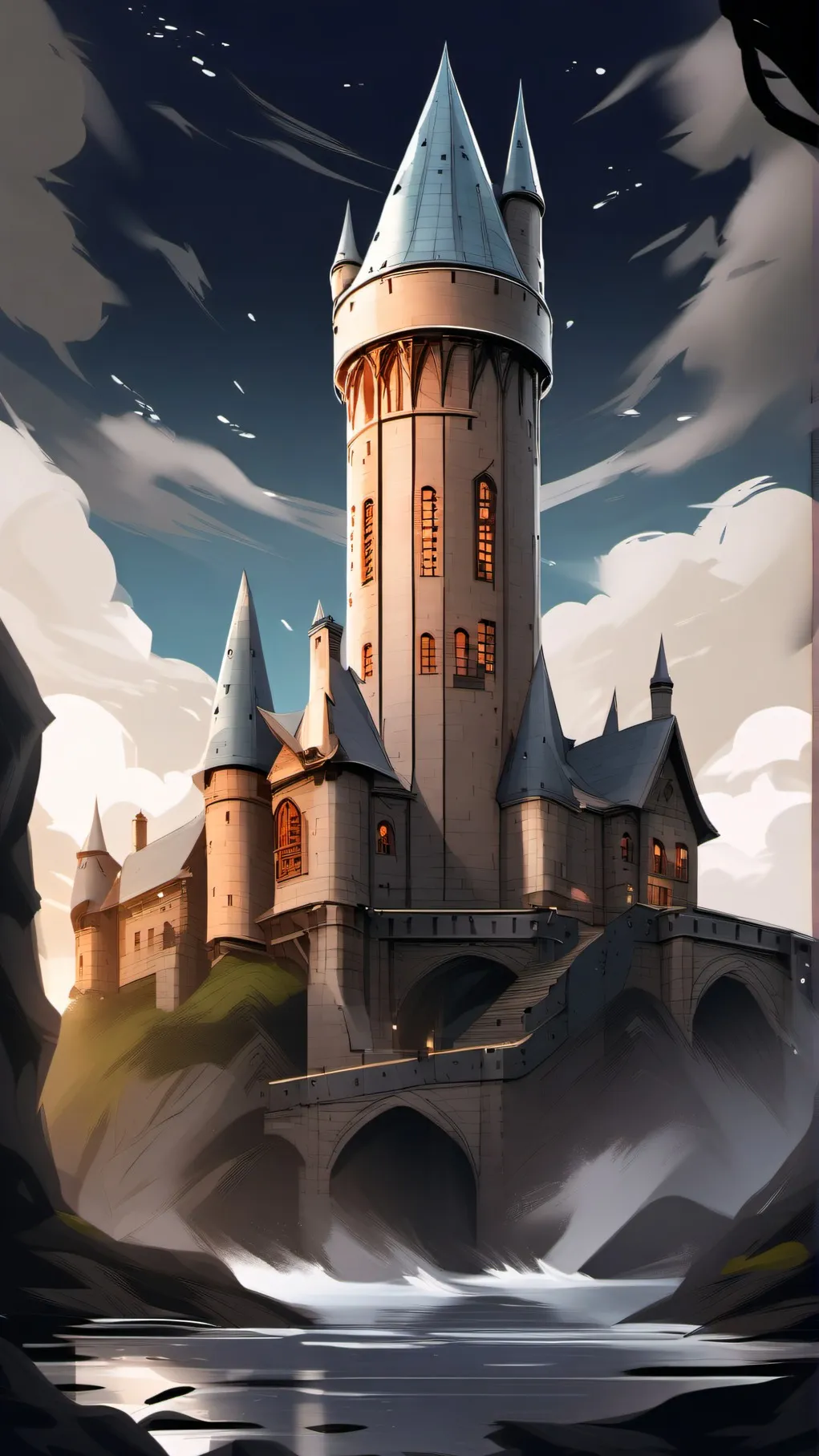 ai character: Hogwarts background