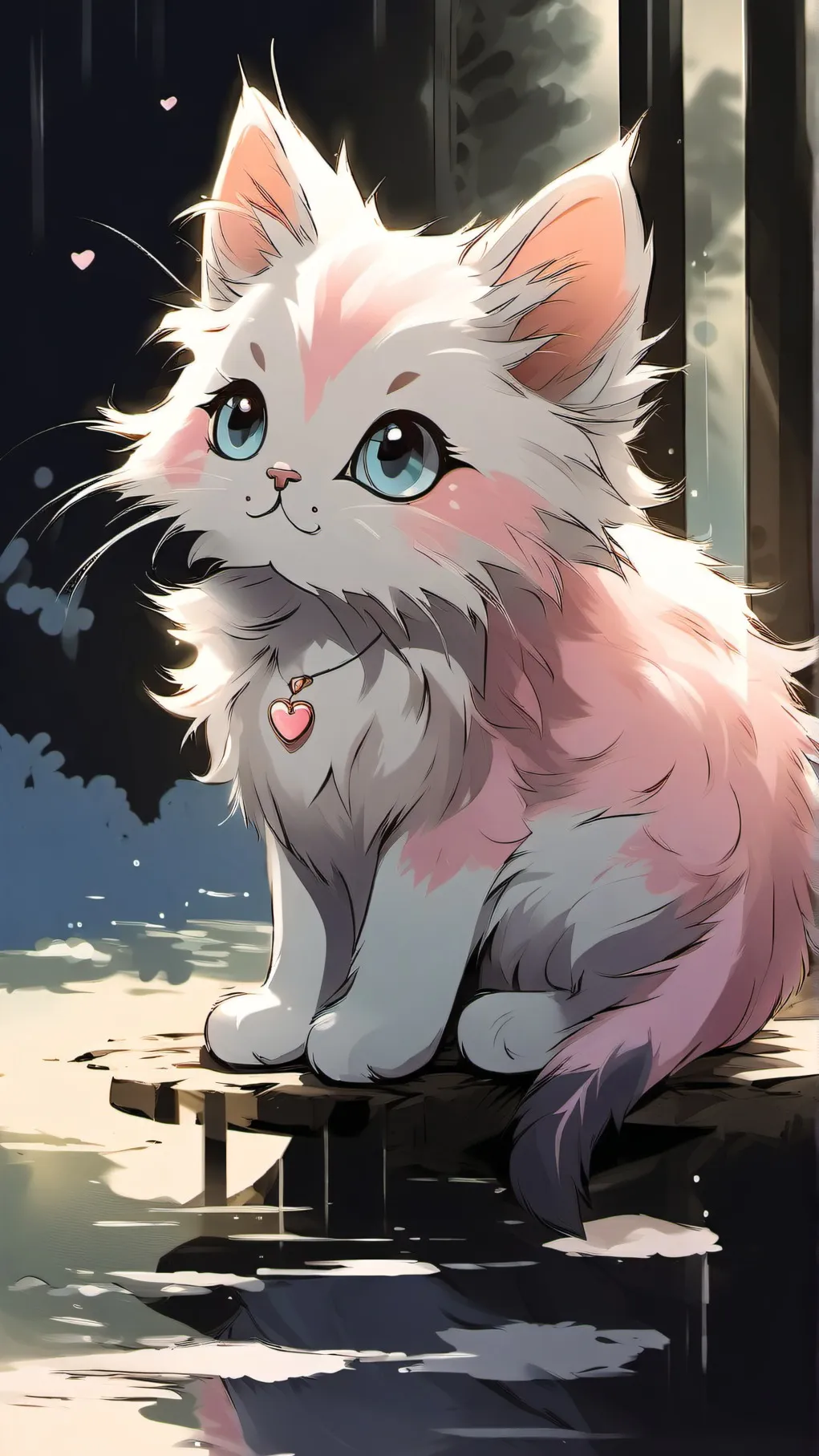 ai character: 🍭 Bubblegum 🐈 background