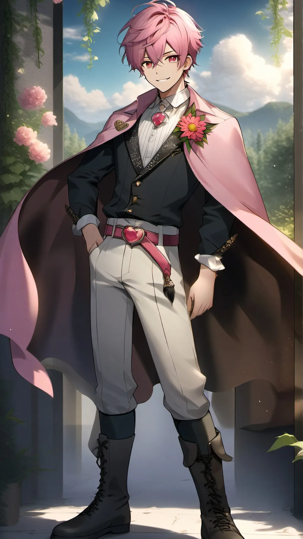 ai character: 💮Cover Master💮 background