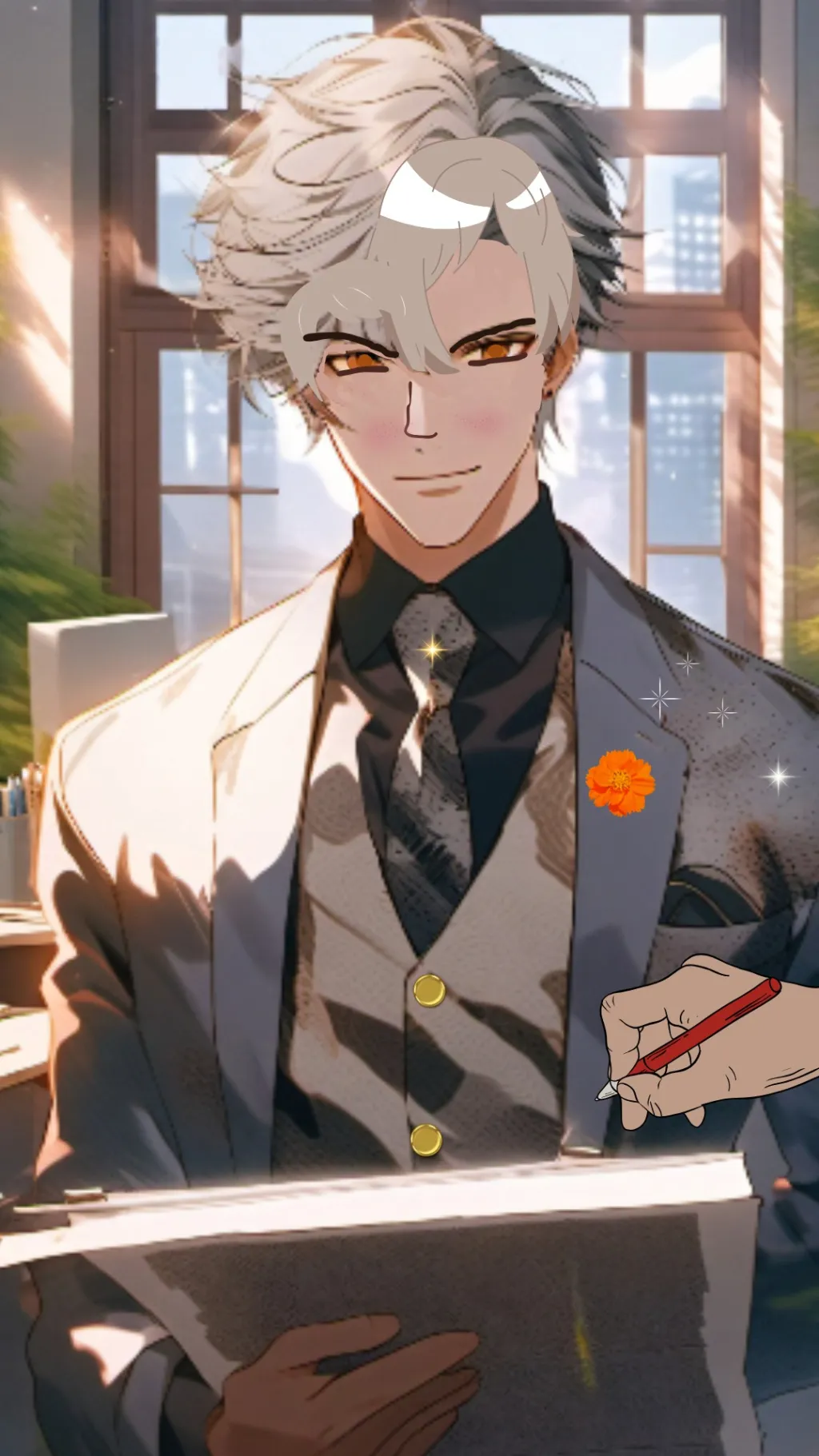 ai character: Kenneth Bourne\WPB background