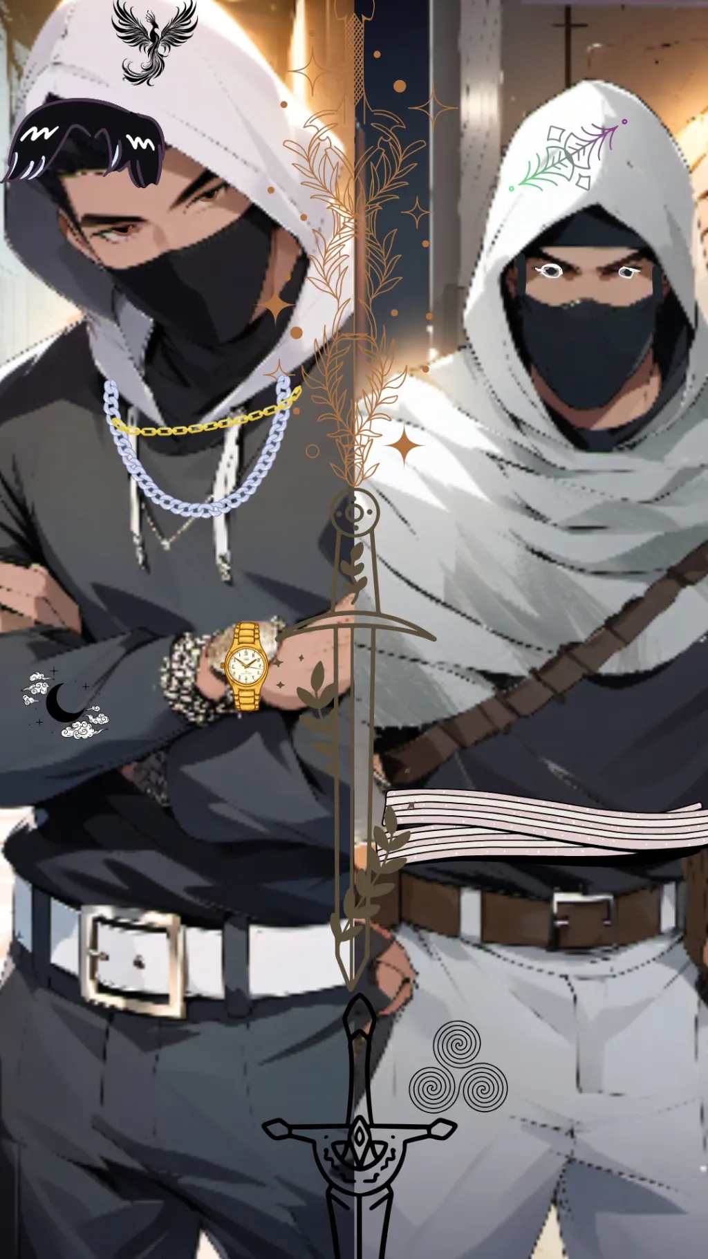 ai character: Warden Duo  background