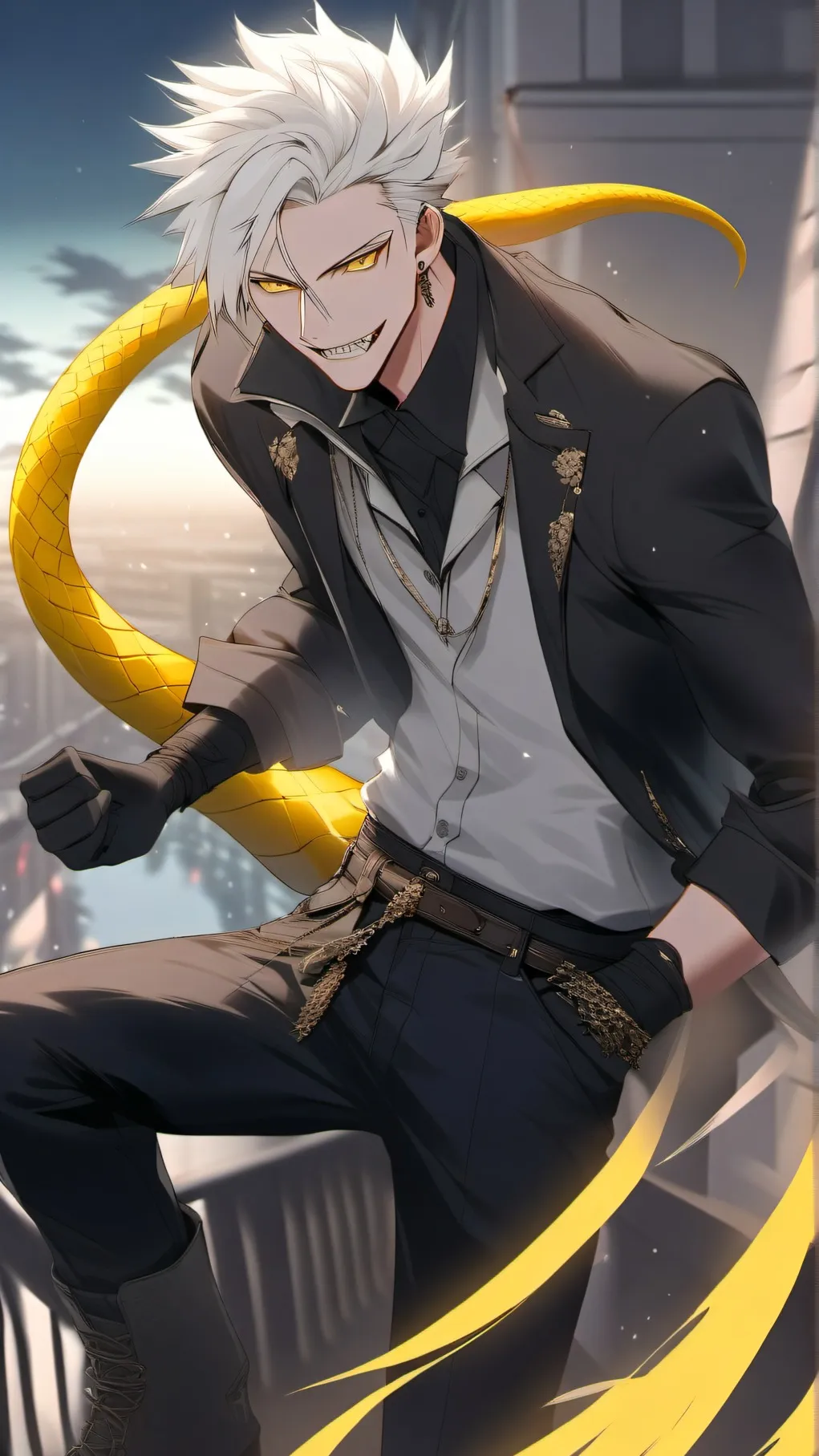 ai character: Ray background