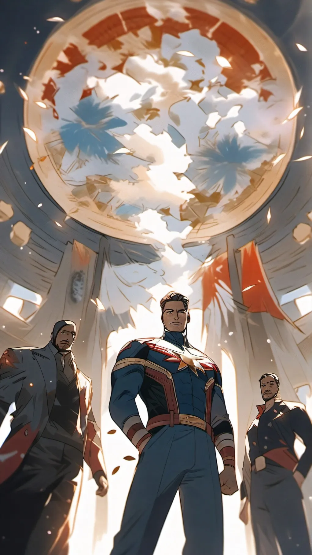 ai character: Captain Man  background