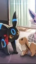 ai character: Espeon and Umbreon background