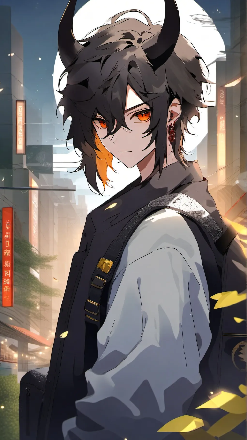 ai character: fin background