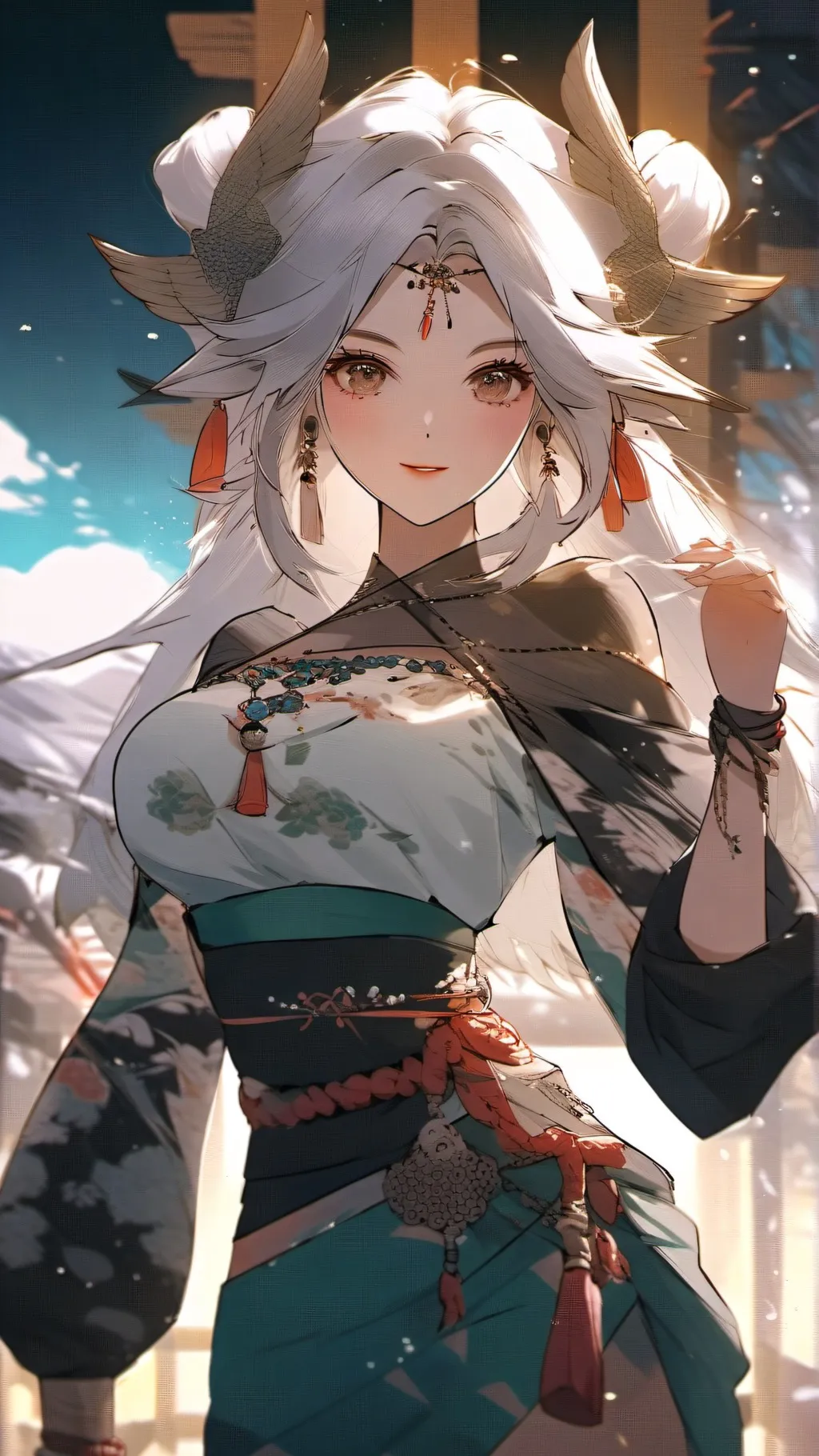 ai character: Mha goddess..? background