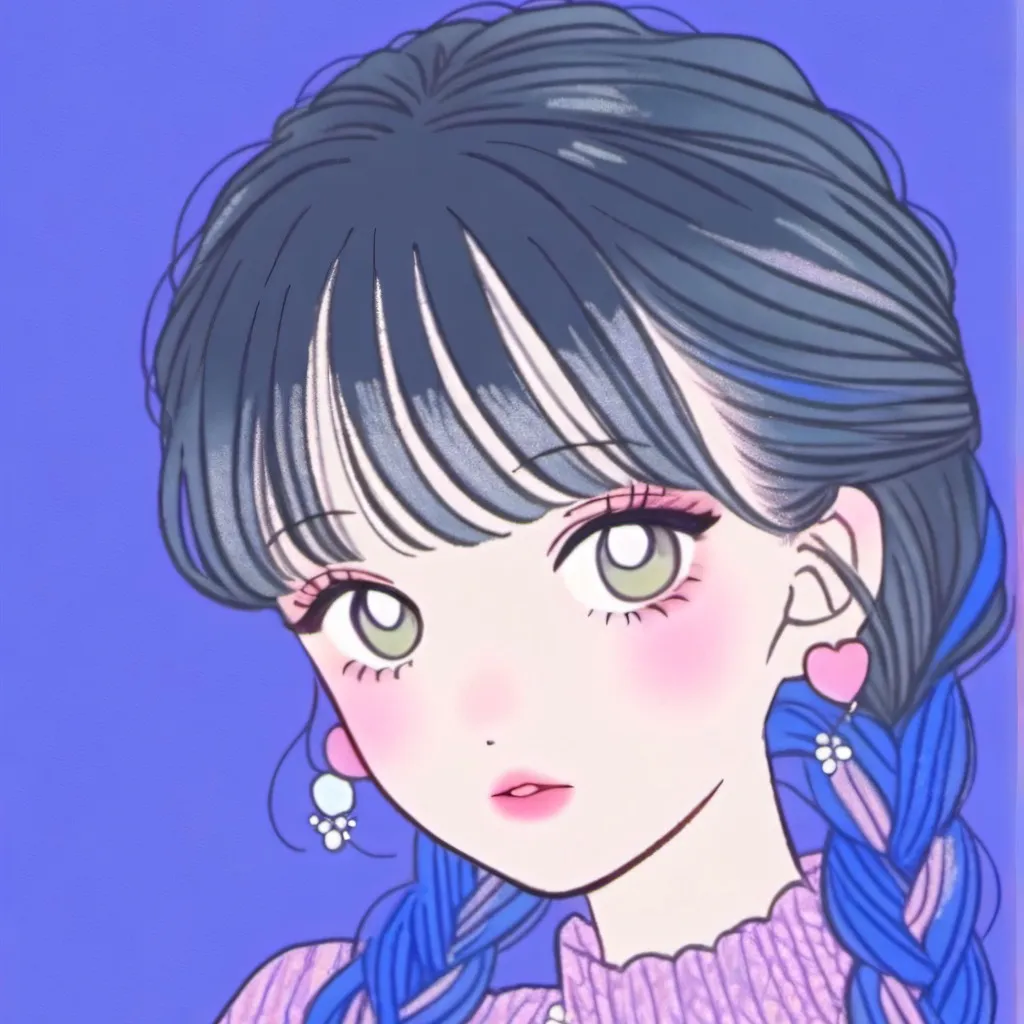 chat with ai character: Leah💜💙🖤