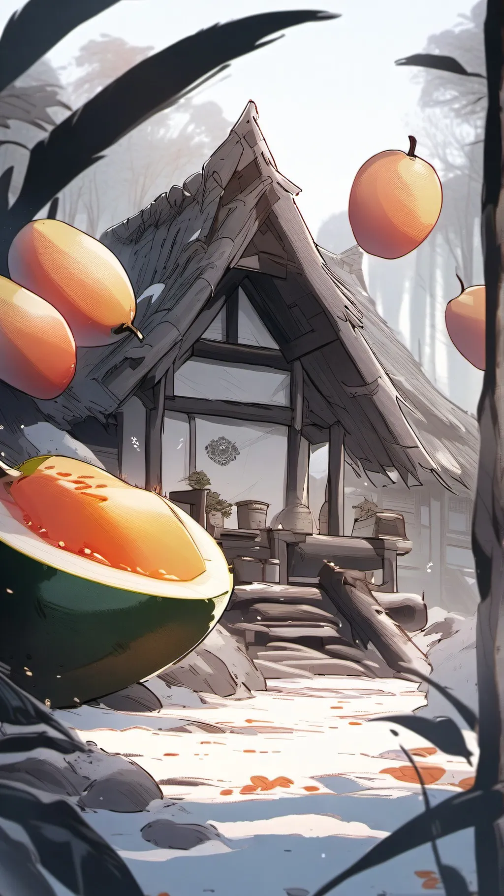 ai character: Mango background