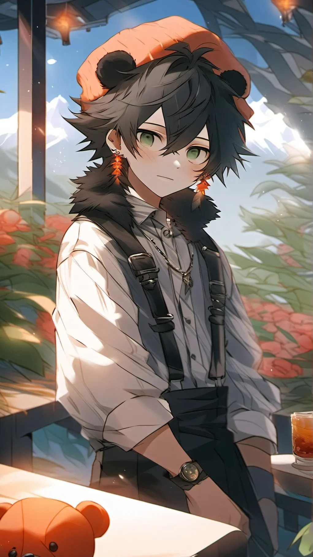 ai character: Mapile background
