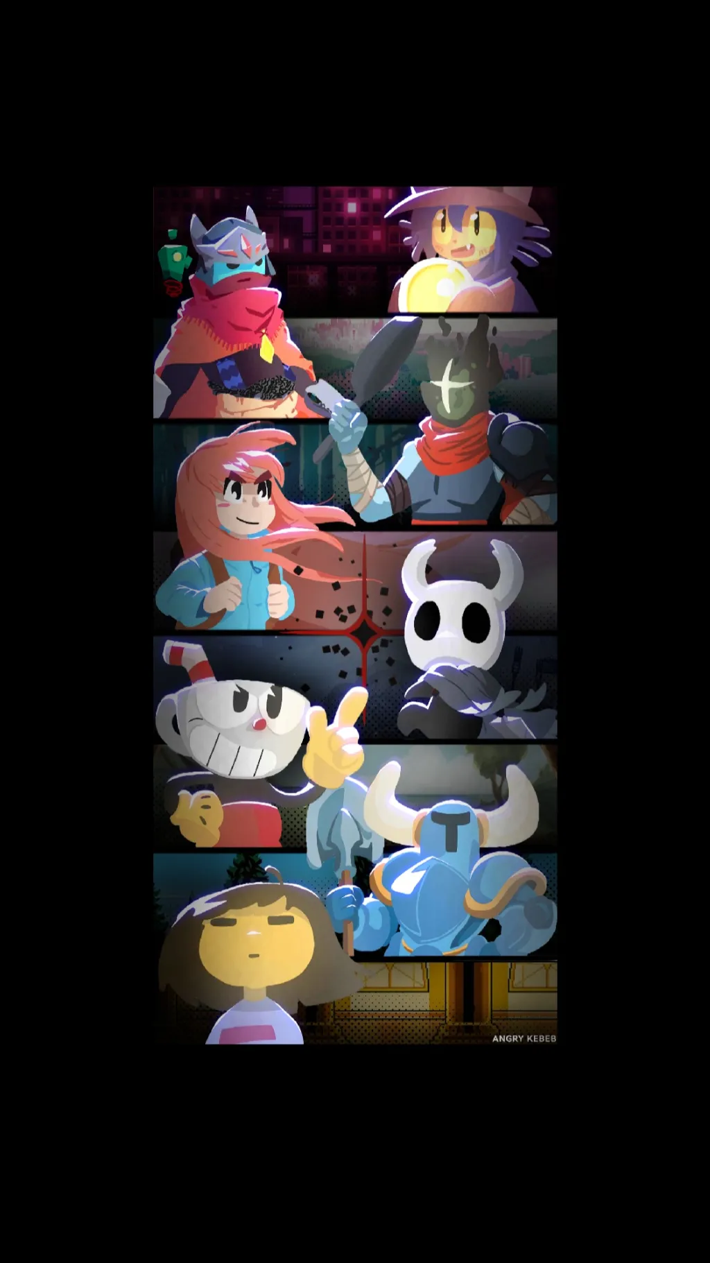 ai character: indie cross background