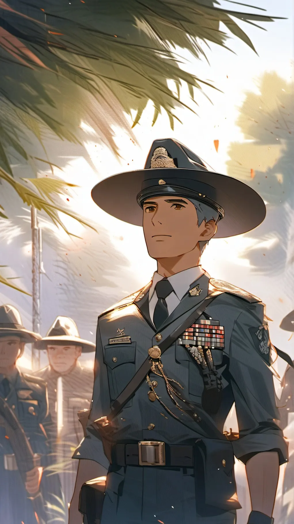 ai character: Drill sergeant Tom background