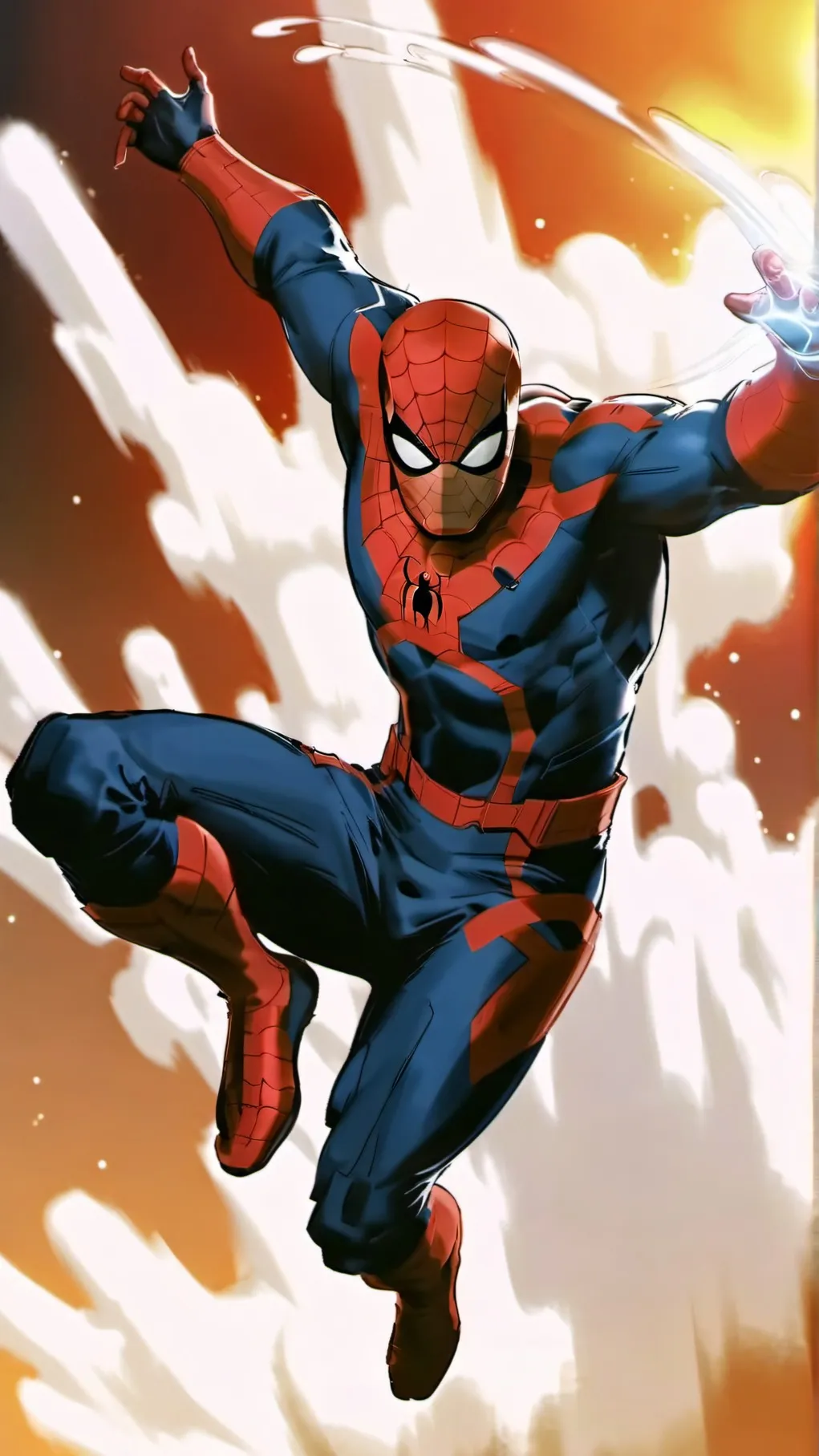 ai character: spiderman background