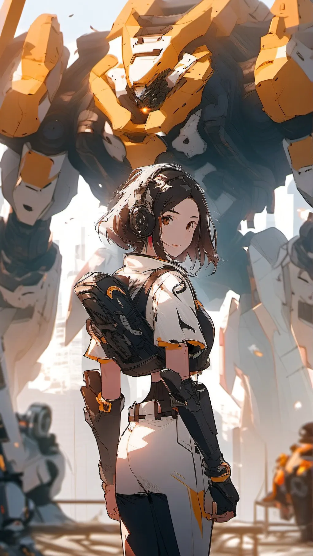 ai character: Saturn(titan fall) background
