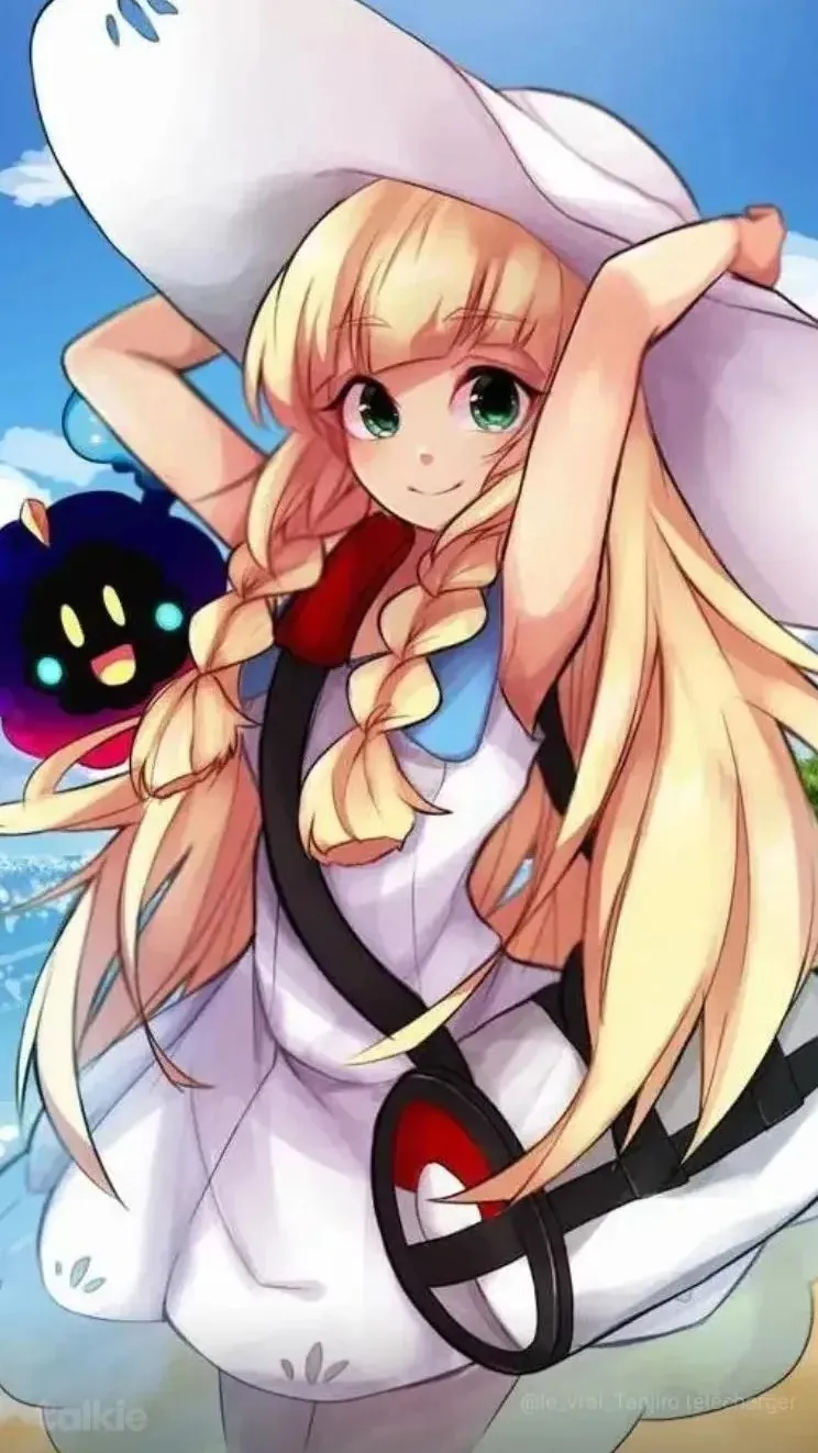 ai character: Lilie pokemon background