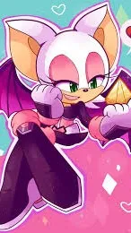 ai character: Rouge the bat background