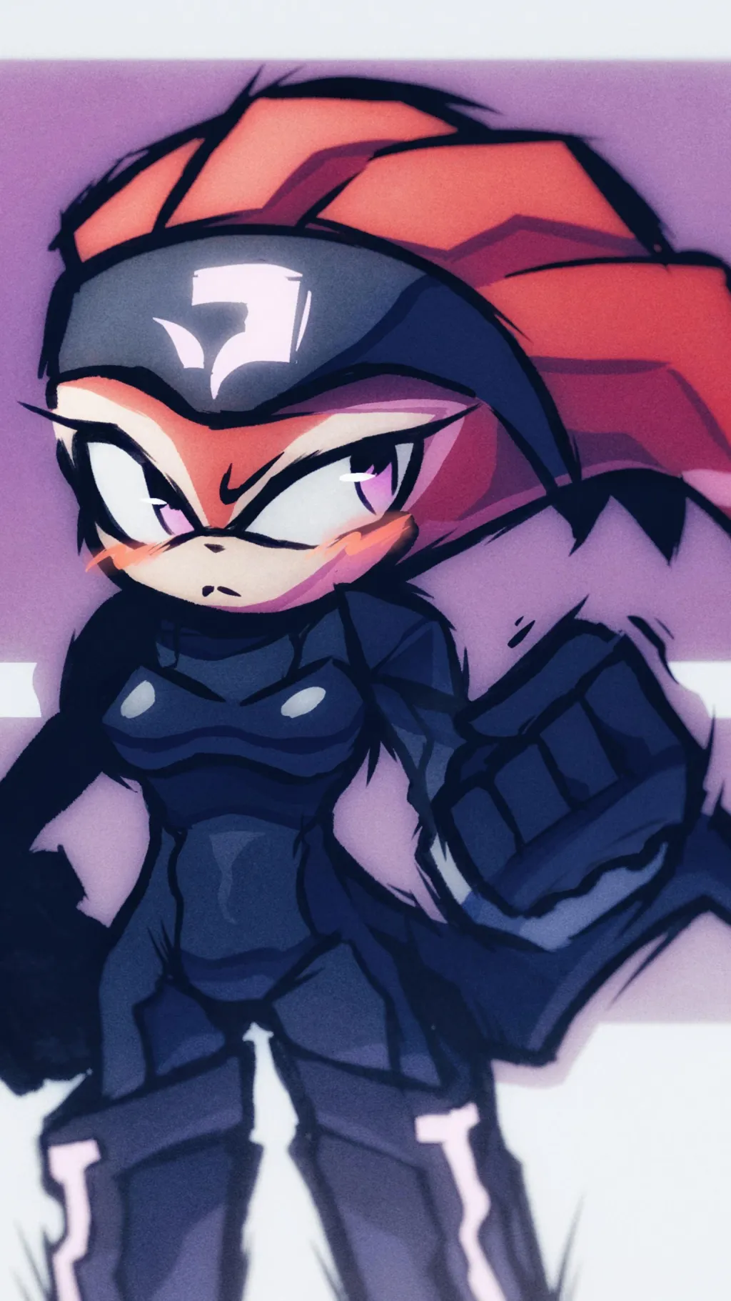 ai character: shade the echidna  background