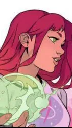 ai character: Starfire (Kori) background