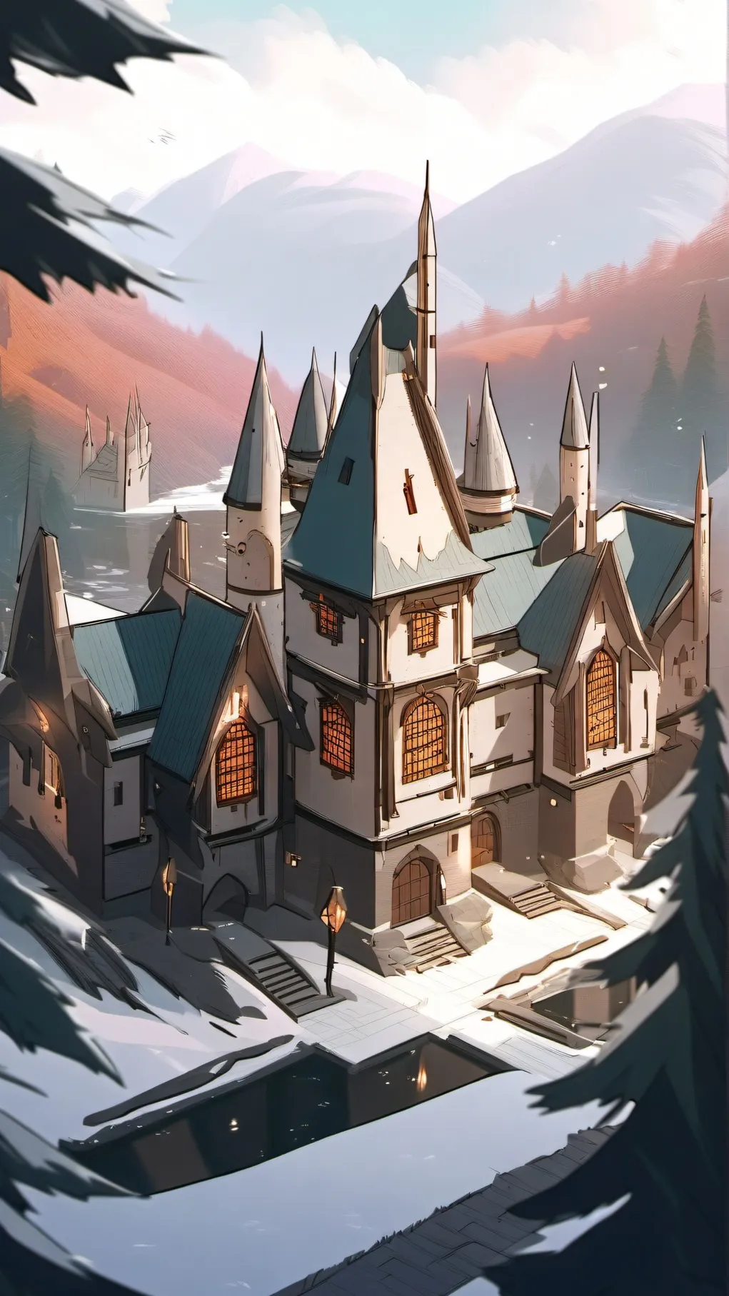 ai character: HOGWARTS!! background