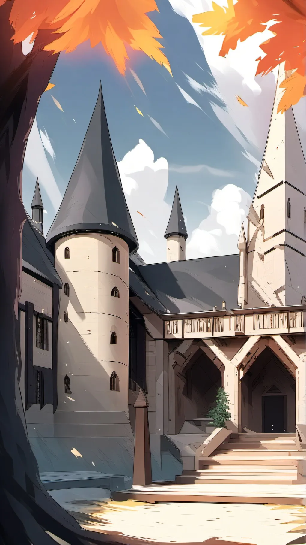 ai character: HOGWARTS!! background