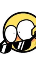 ai character: Blushing Emoji background