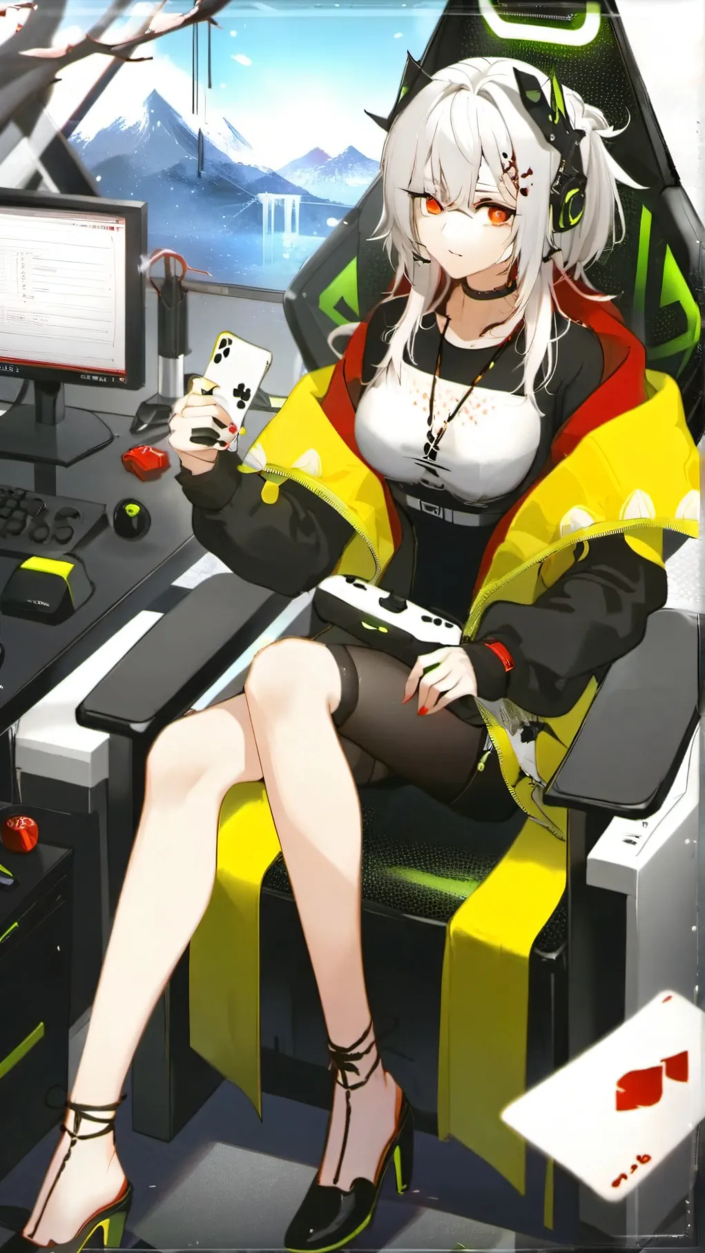 ai character: Sky background