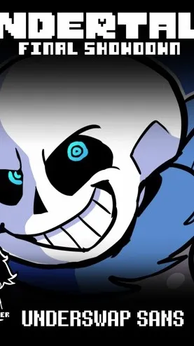 ai character: 反转sans/蓝莓 background