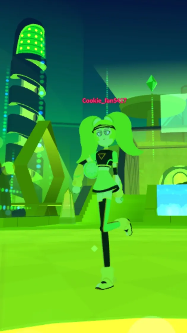 ai character: Lime pearl!  background