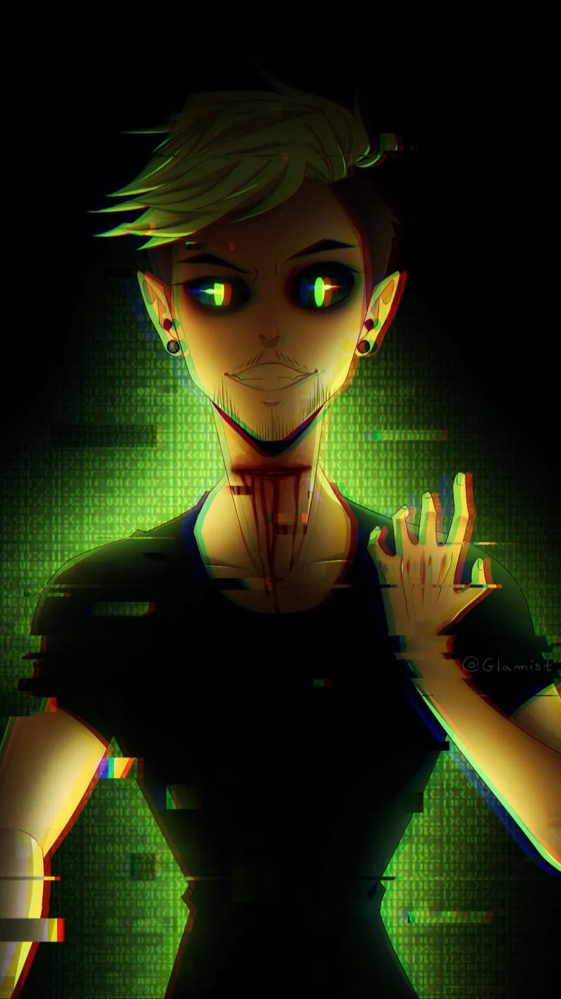 ai character: ANTISEPTICEYE background