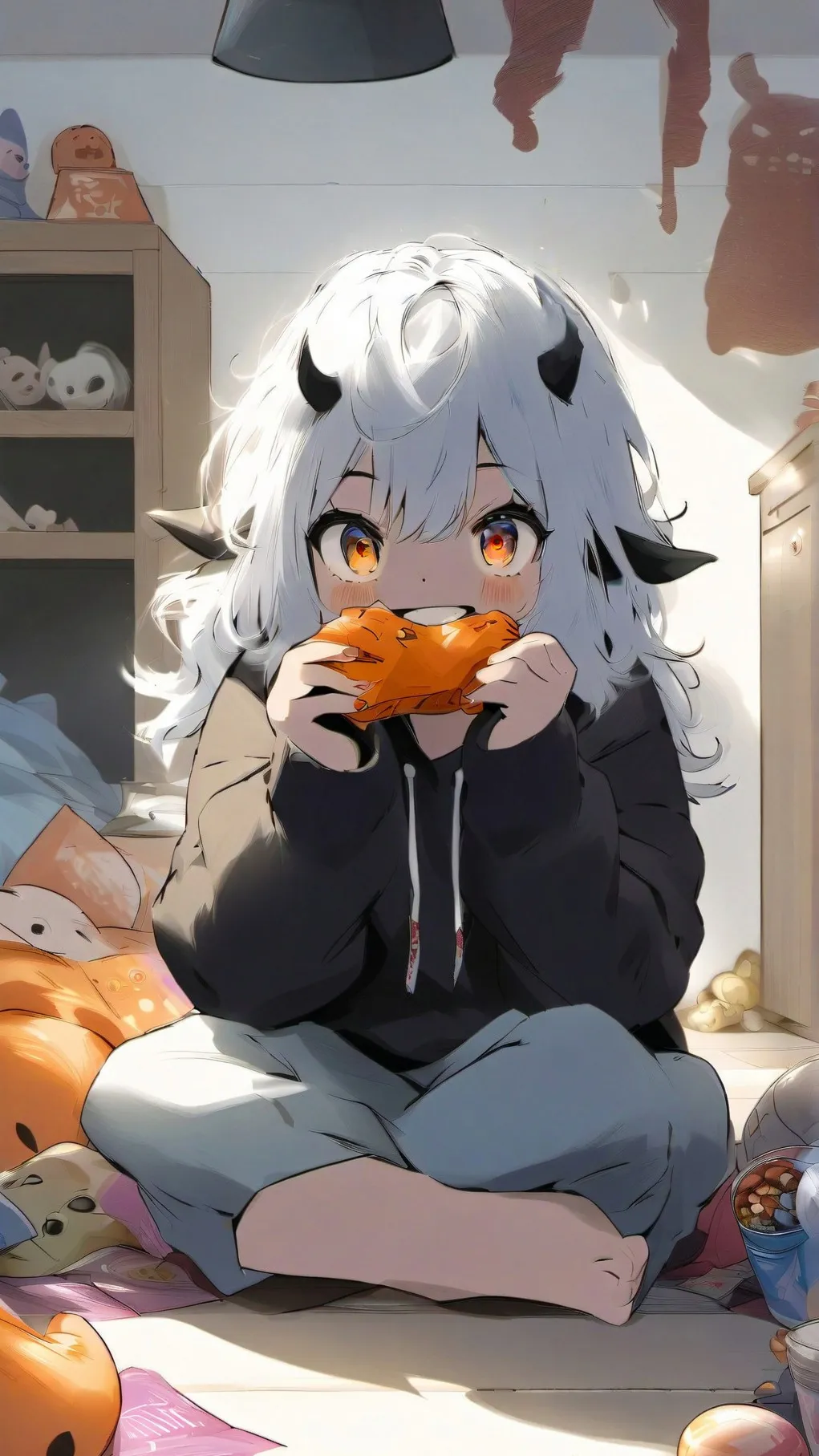 ai character: ☽😋 ɢʟʏᴛʜɪʟᴀ 🍰☾ background