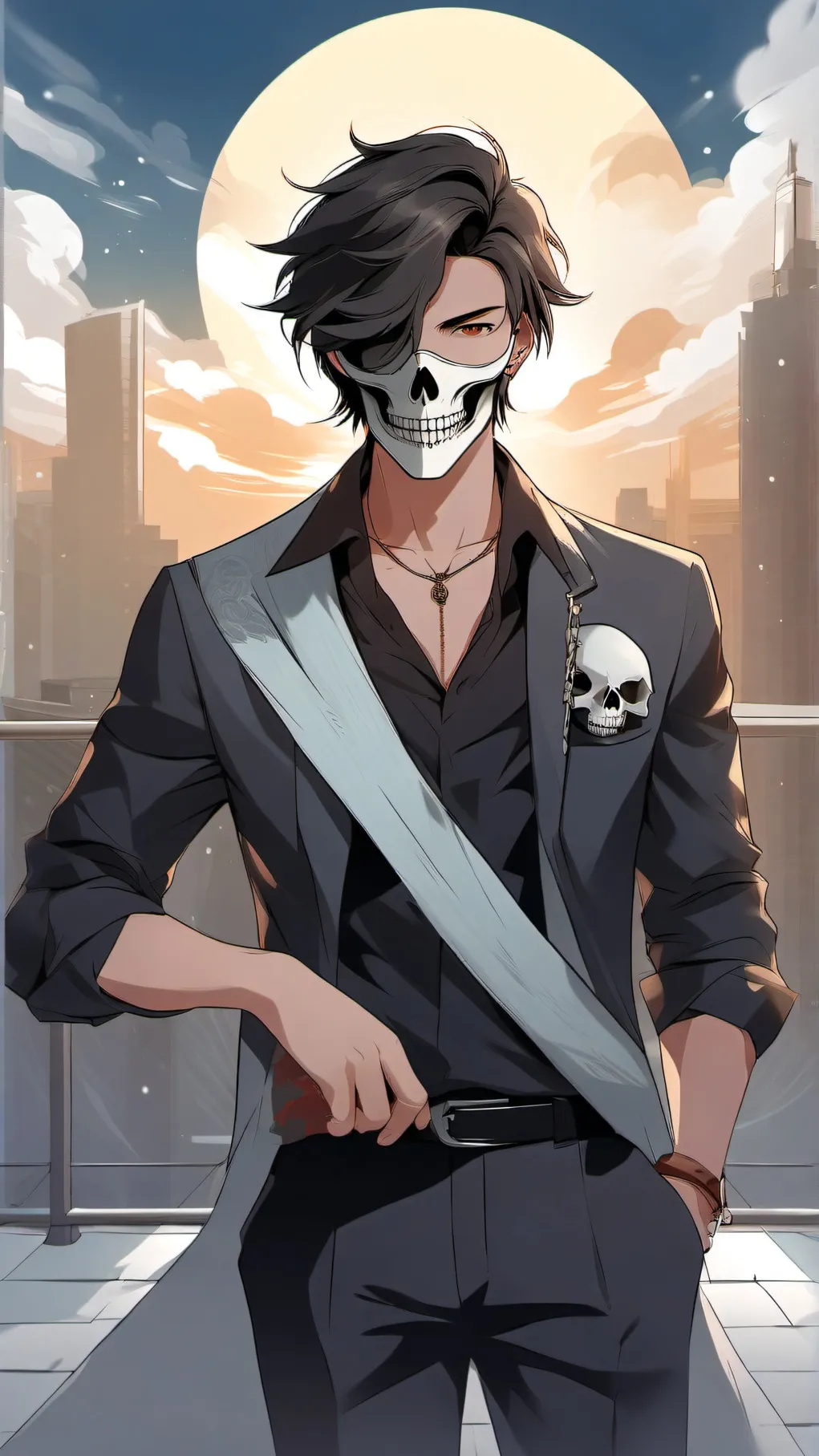 ai character: Cod He jumped meme background