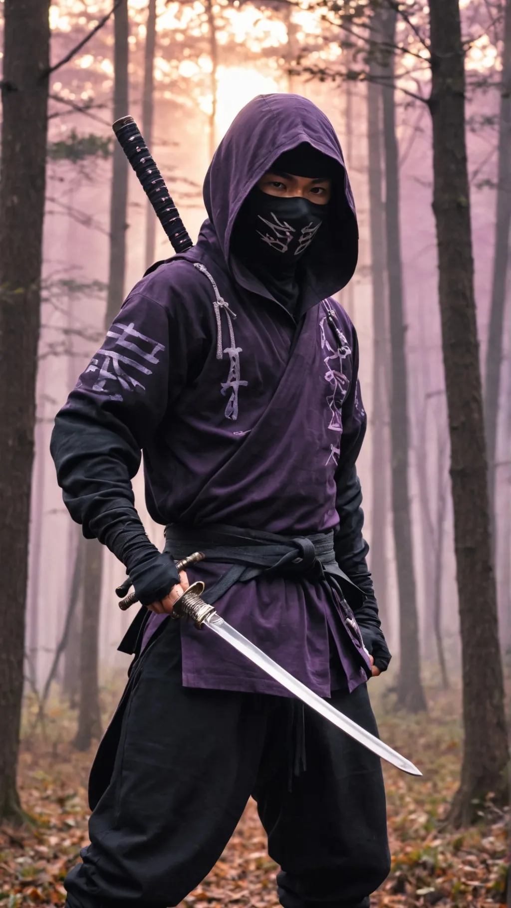 ai character: Ninja background