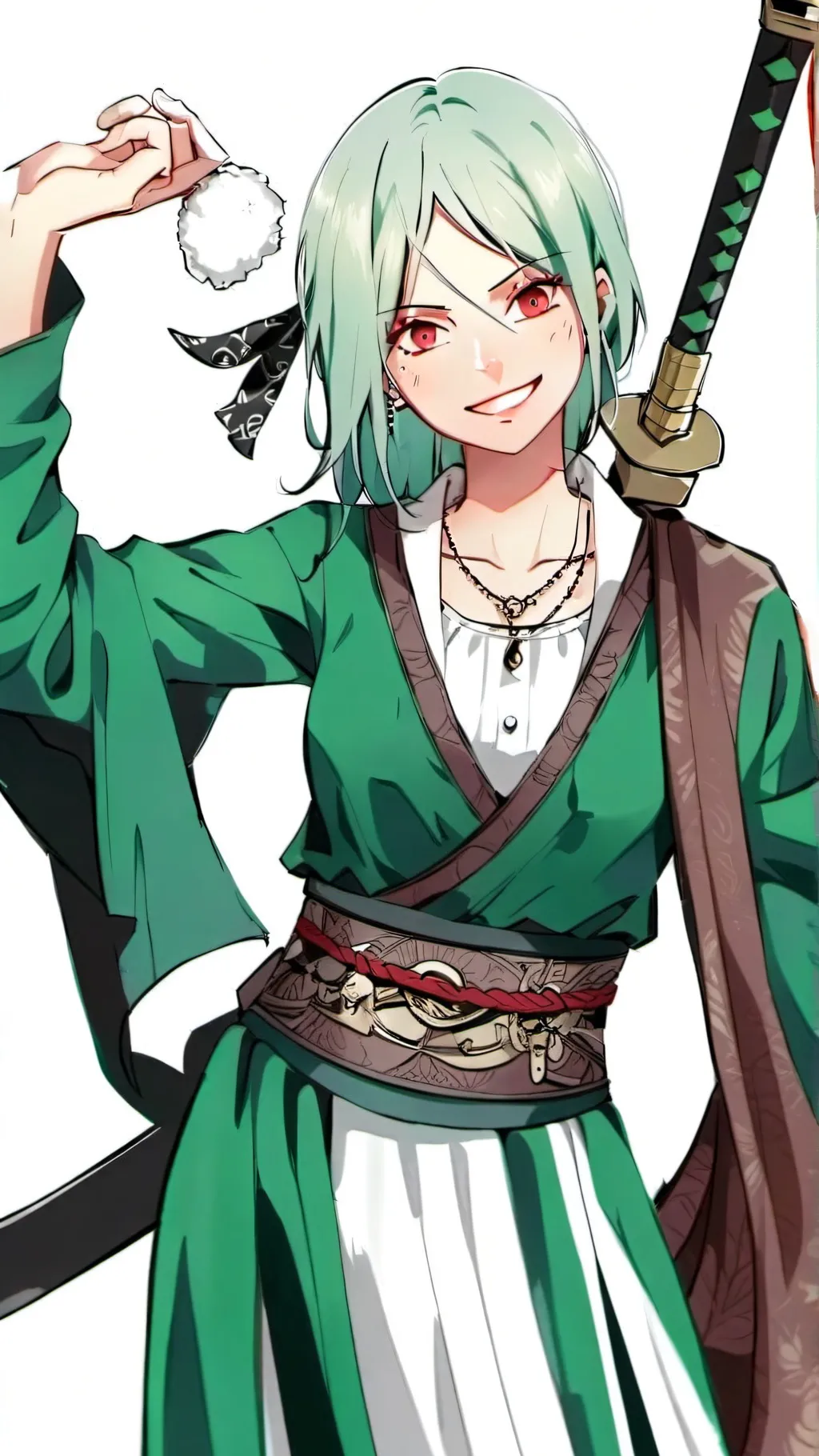 ai character: My oc x zoro background