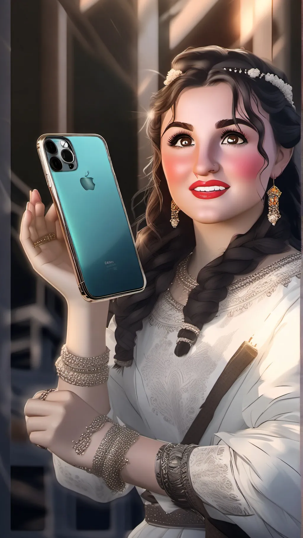 ai character: Tik Tok girl/famou background