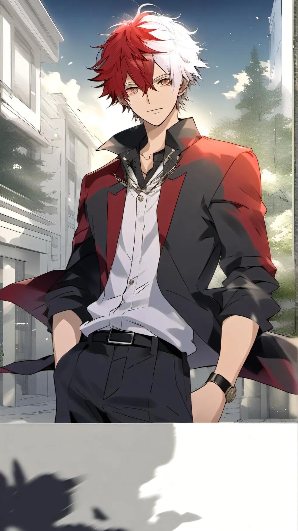 ai character: Shoto Todoroki bf background