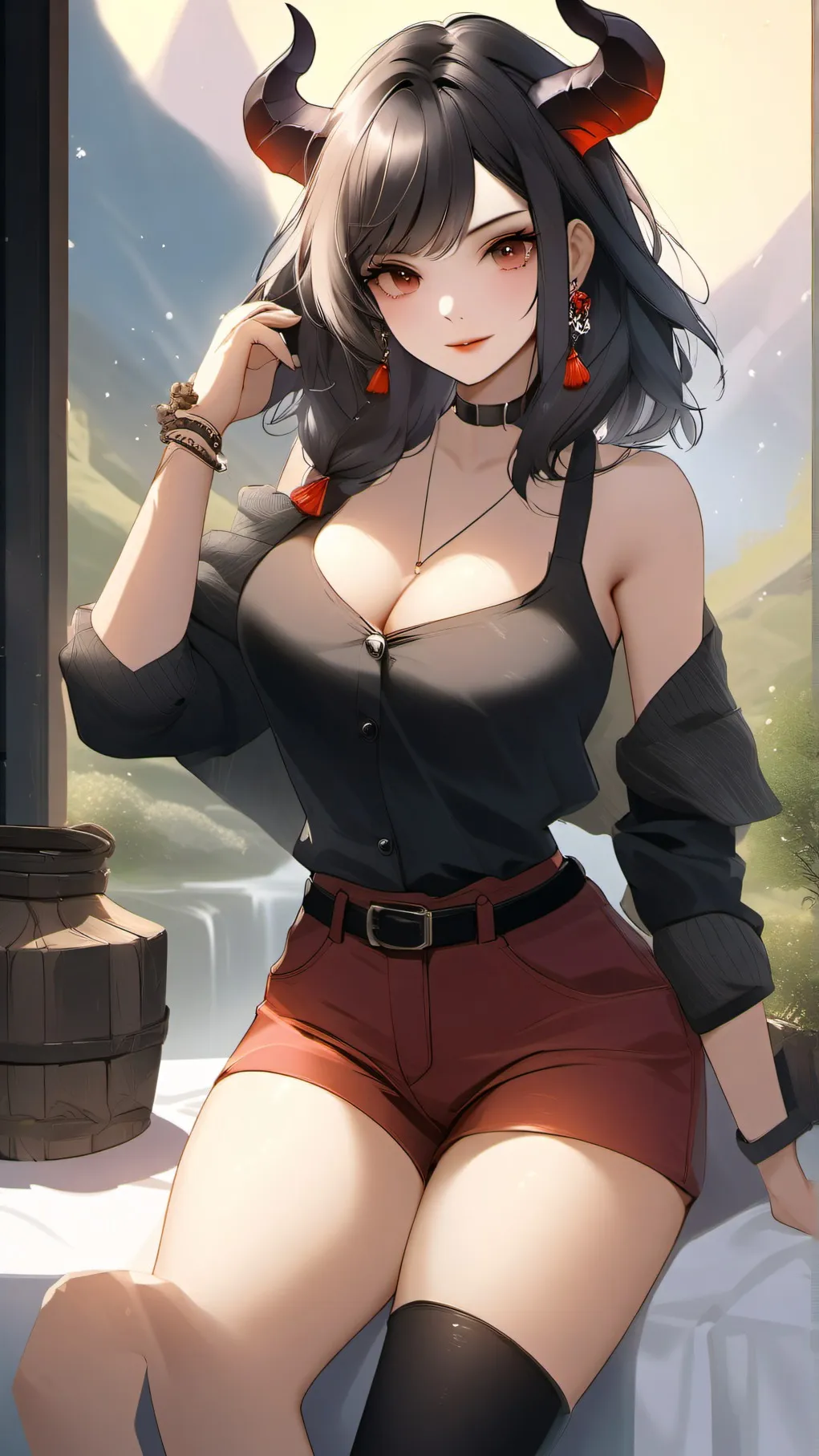 ai character: Mia  background