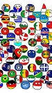 ai character: Countryballs full background