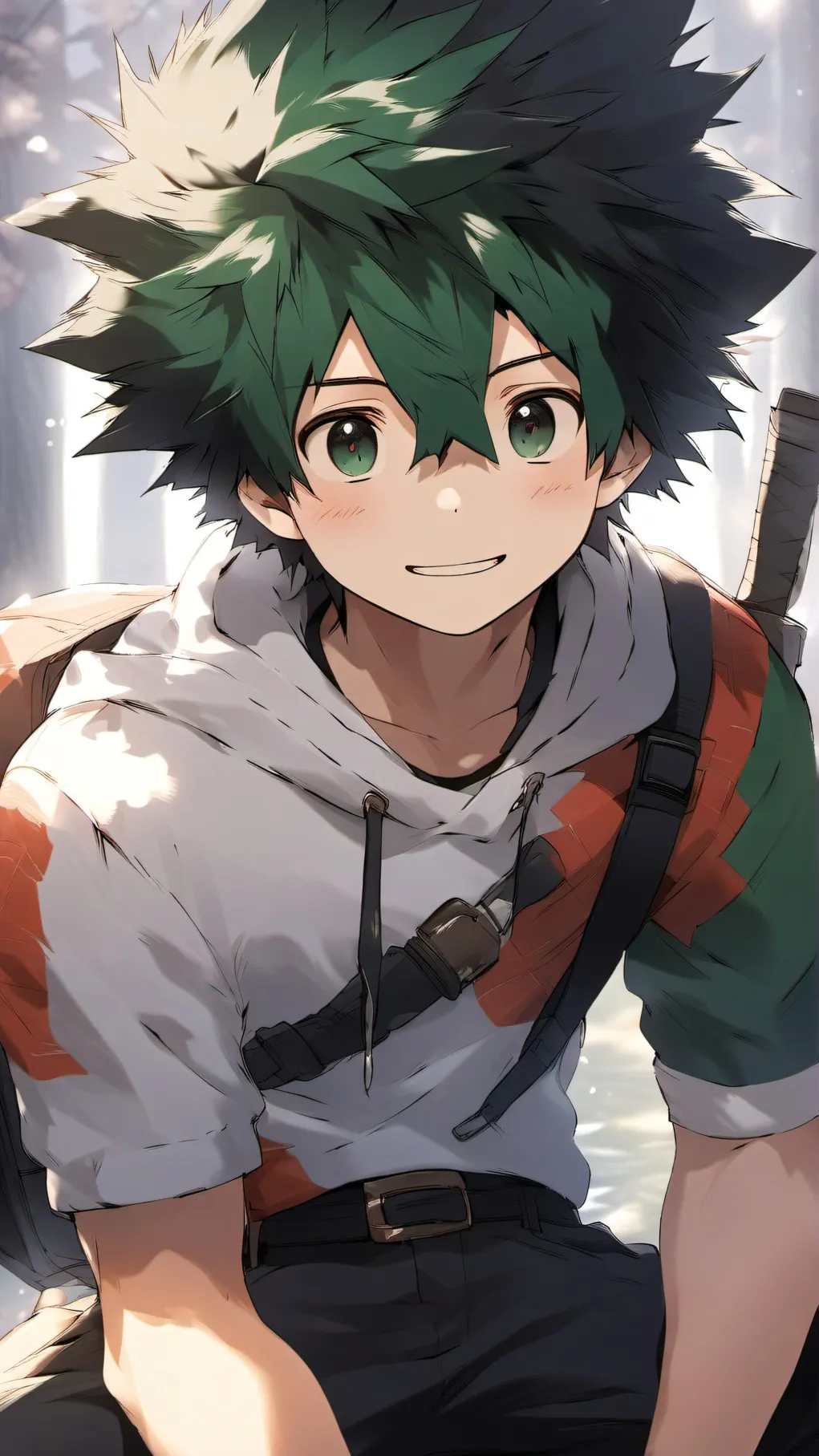 ai character: deku  background
