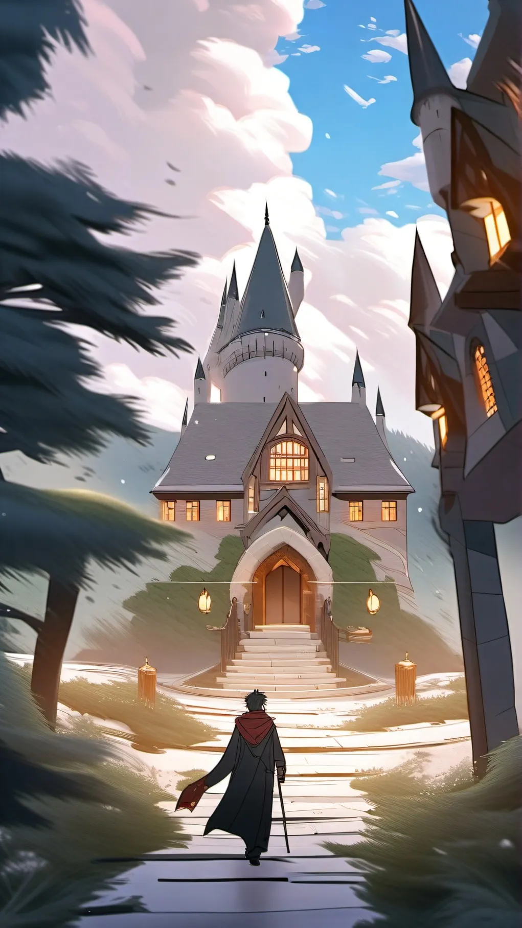 ai character: Hogwarts Death??? background