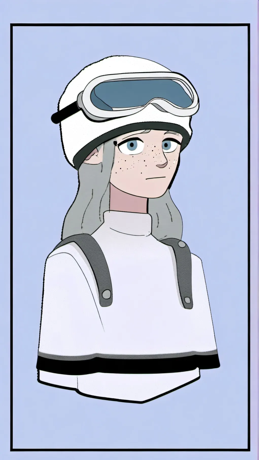 ai character: white background