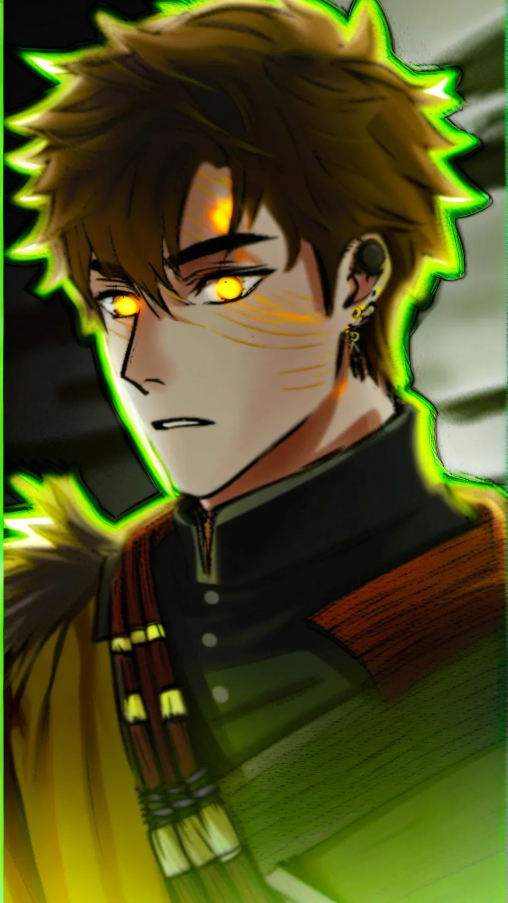 ai character: yellow background