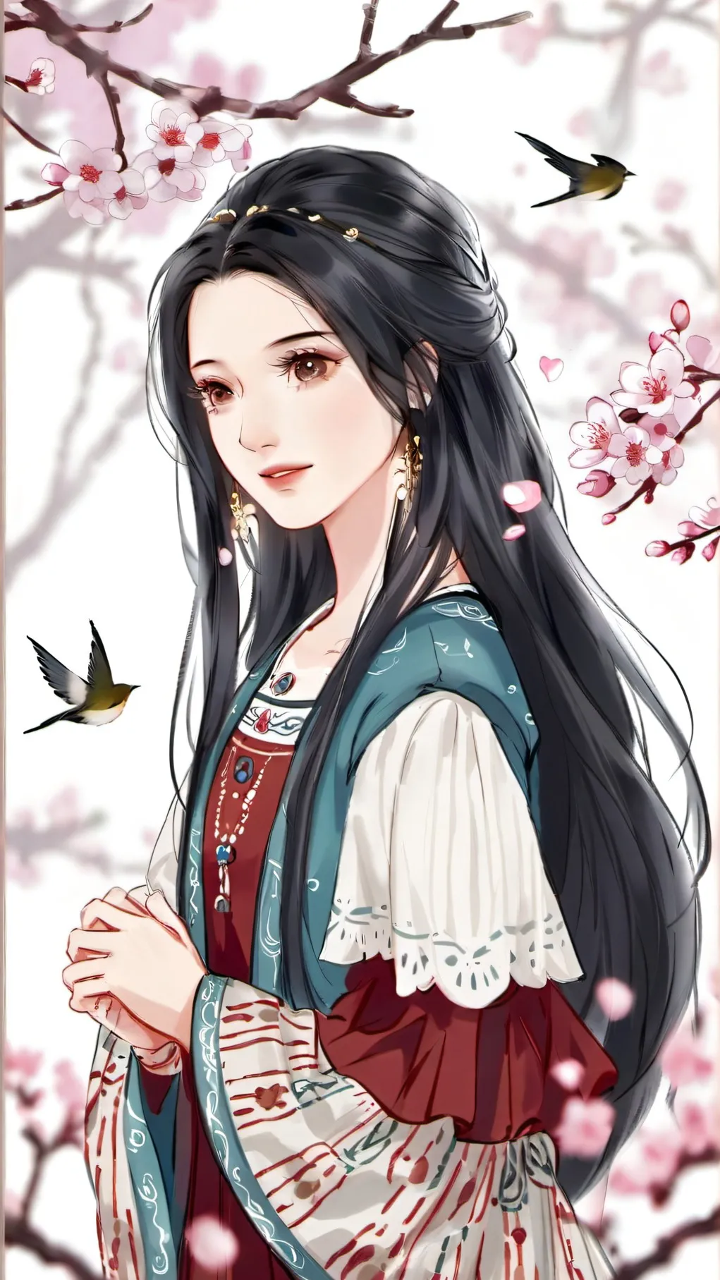 ai character: Elena Park  background