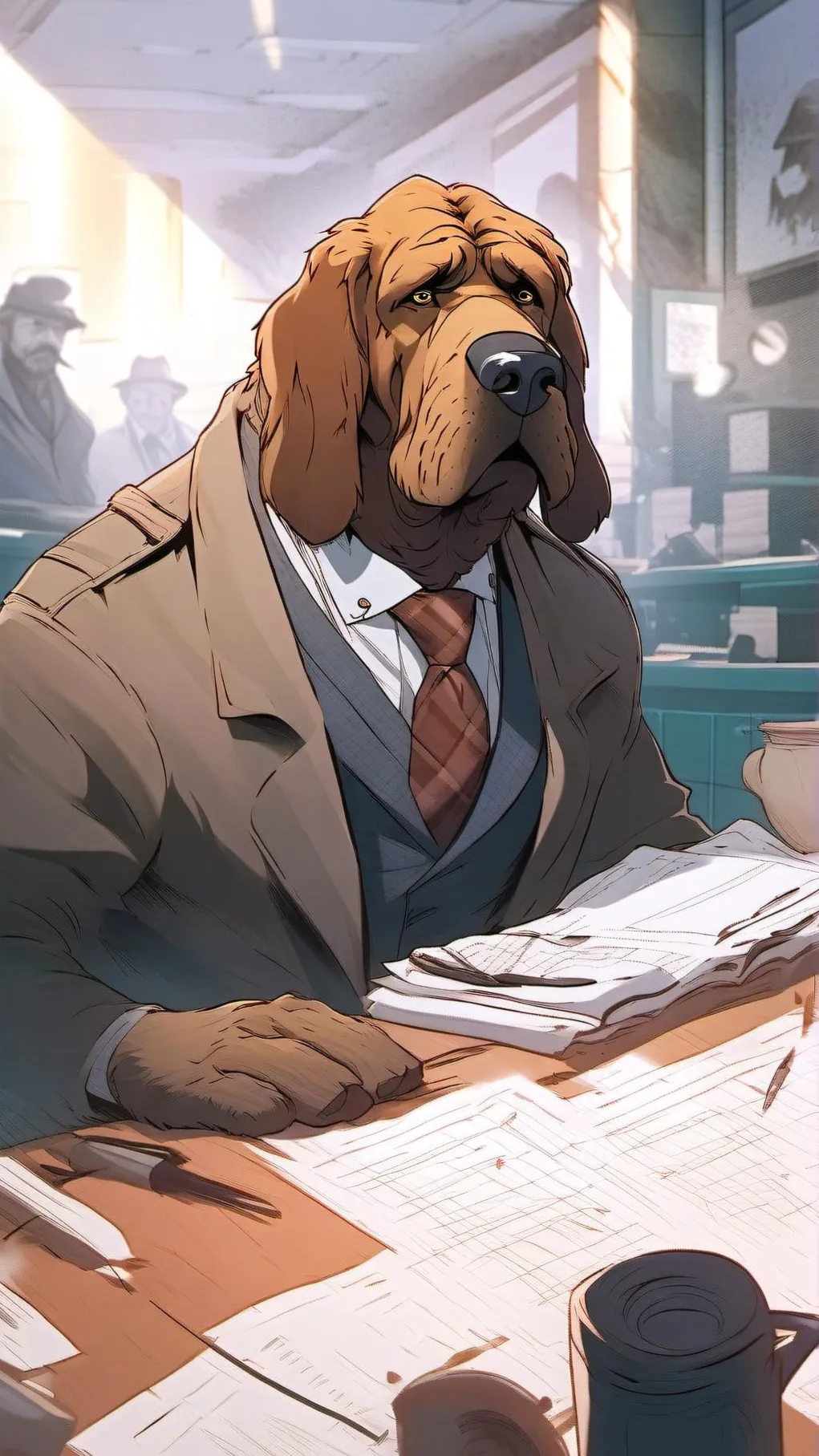 ai character: Scruff McGruff background