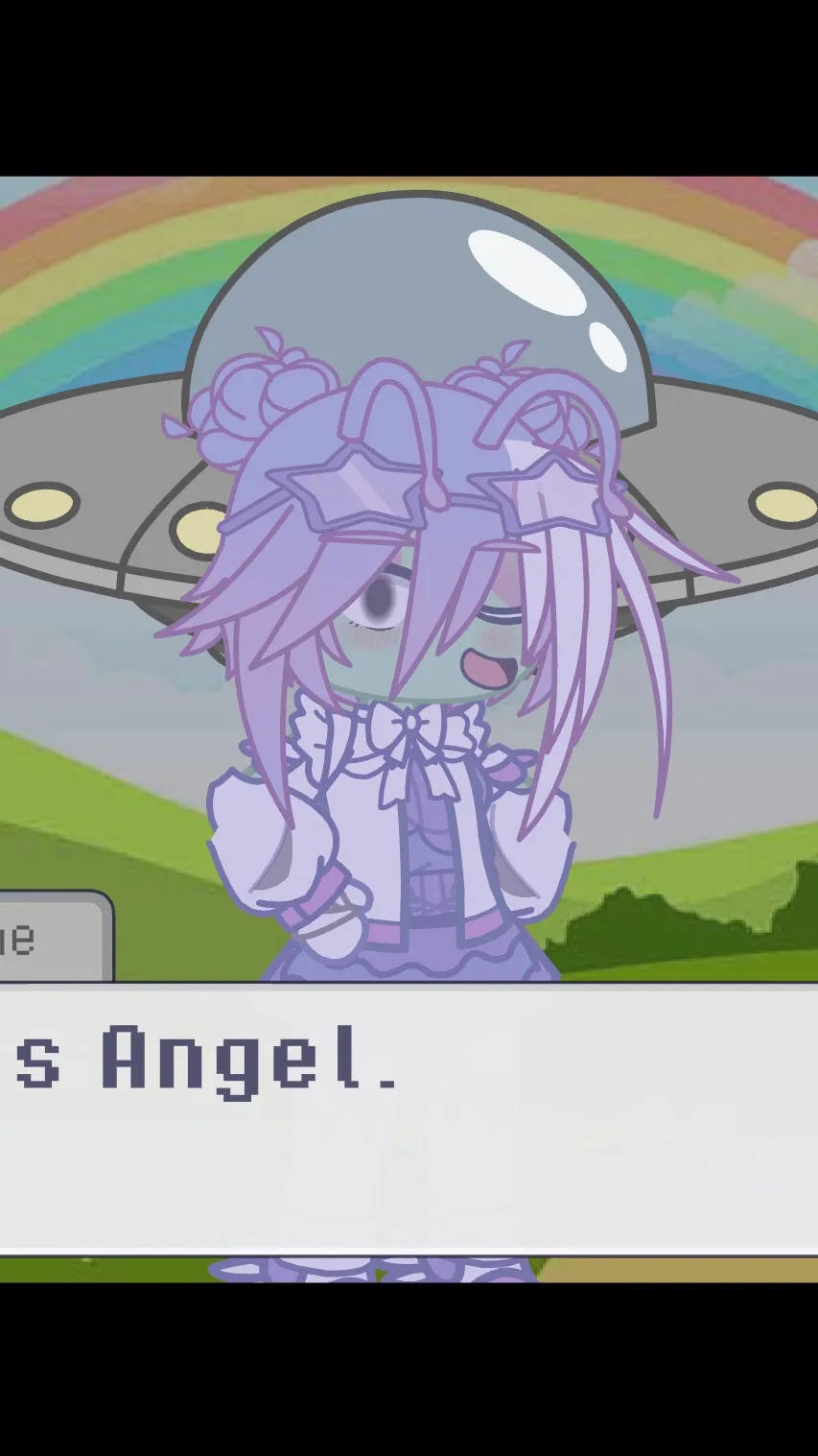 ai character: 🛸Angel the Alien👽 background