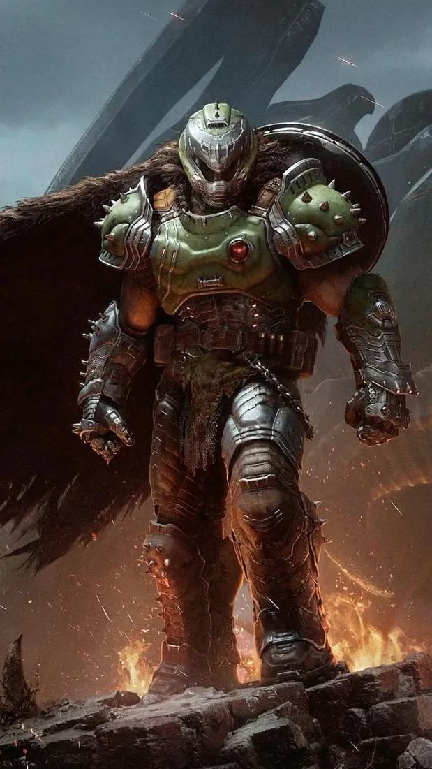 ai character: Doom Slayer background