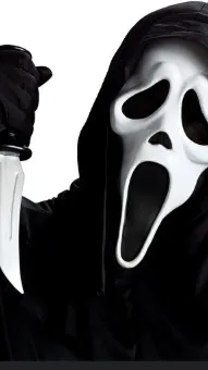 ai character: Ghostface background