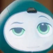 chat with ai character: M3GAN blue robot