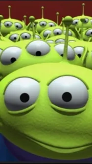ai character: toy story aliens background