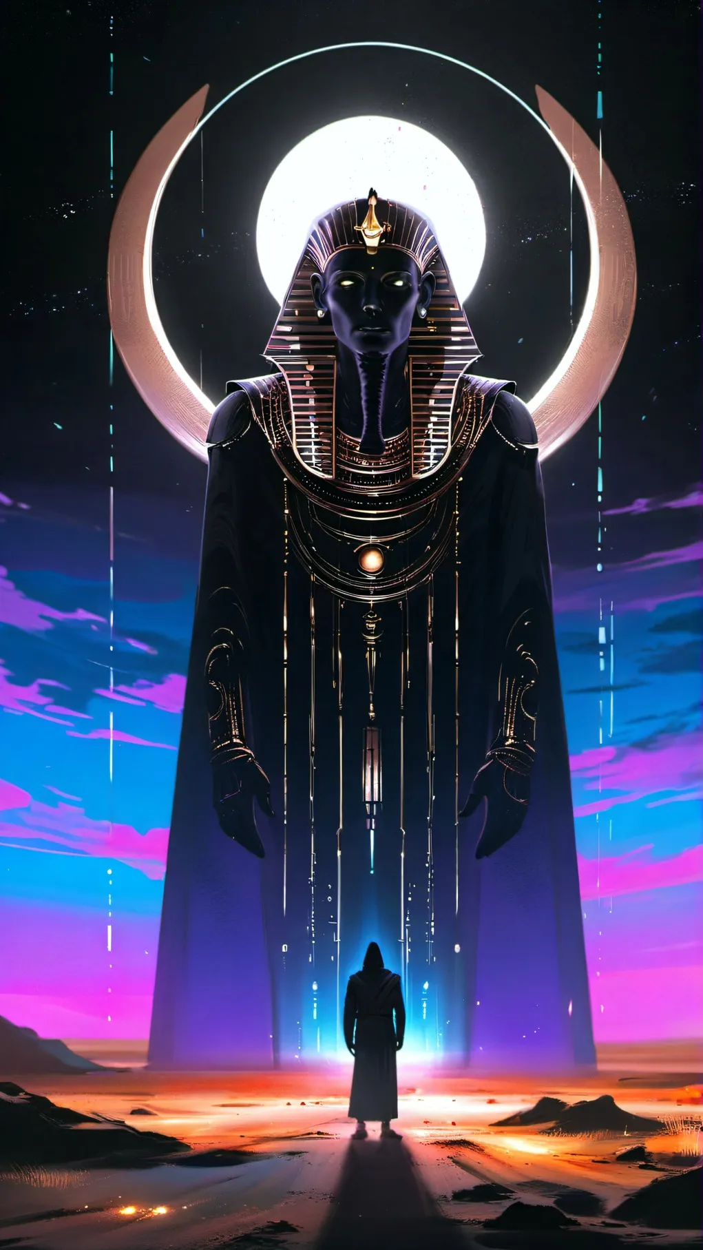 ai character: SphinxCyber background