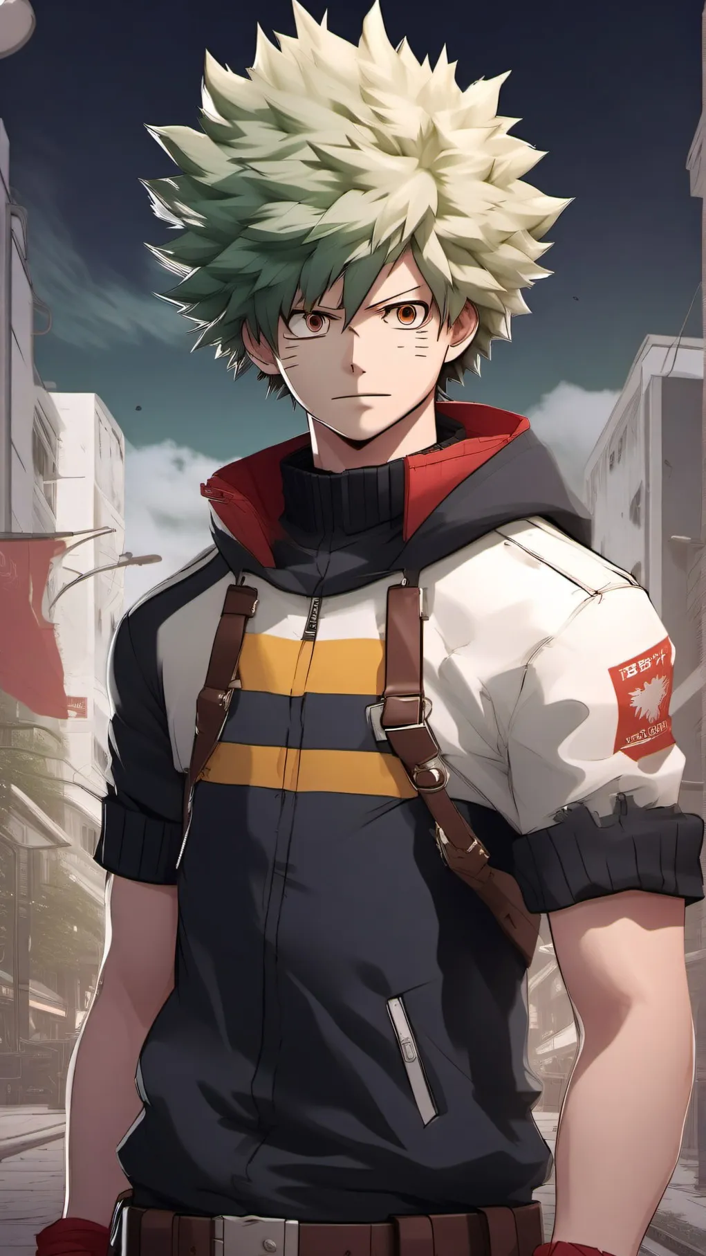 ai character: mha yn doing homew background